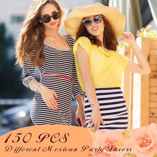 Hestya 150 Pcs Evil Eye Bracelets Mexican Bracelets Pack Luck Eye Charm Hand Braided Rope Anklets Jewelry Gift for Women Christmas Party - Image 6